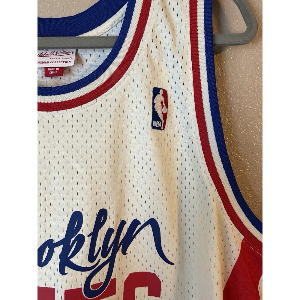Men's 3XL NWOT Brooklyn Nets Badmon #47 Joey Bada$$ Mitchell & Ness Jersey Remix - Picture 4 of 11
